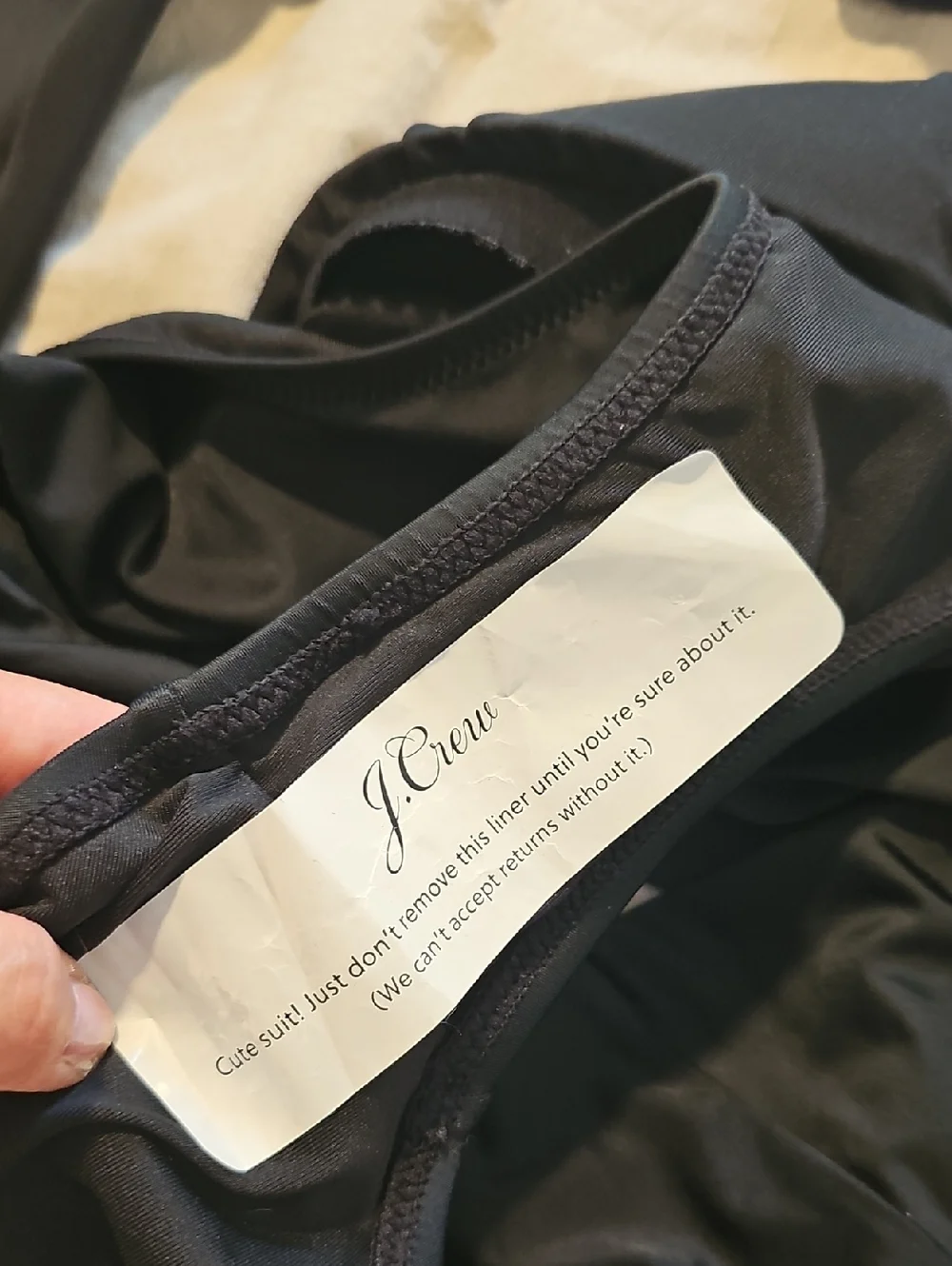 J. Crew Black Plunge One-Piece Swimsuit - Picture 3 of 7
